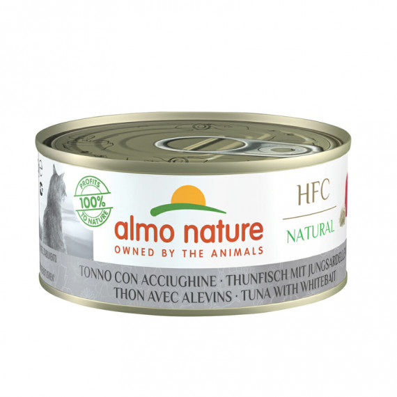 Almo Nature 70g - 吞拿魚 + 白飯魚 (貓) #9084