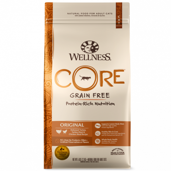 Wellness Core 無穀物 火雞+雞 Original 貓糧 (橙邊) 5磅