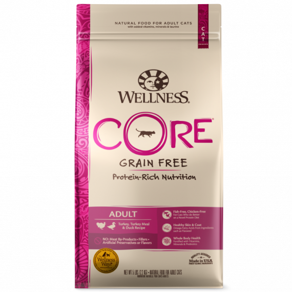 Wellness Core 無穀物 火雞+鴨 (貓糧) (紅邊) 5磅