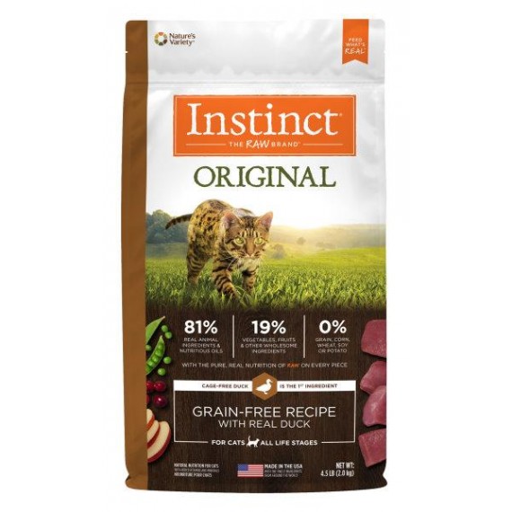 NV Instinct 鴨+火雞 無穀物 全貓配方 10磅