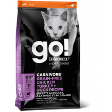 Go! Solutions 活力營養 無穀物雞肉+火雞+鴨肉貓糧配方 16磅