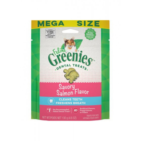 Greenies 三文魚味 清新口氣 潔齒粒 130g (貓)