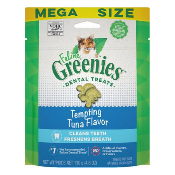 Greenies 吞拿魚味 清新口氣 潔齒粒 130g (貓)