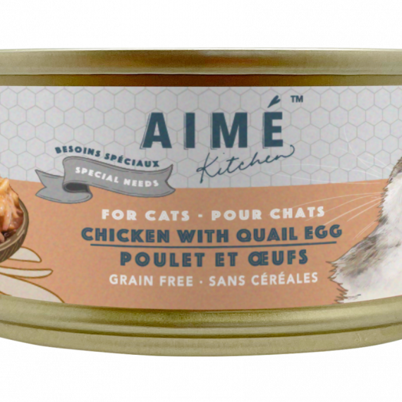 Aime Kitchen滋味嫩雞配鵪鶉蛋 無穀物 貓罐 75g #TQA75-S