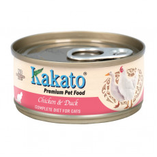 Kakato卡格全營養貓罐頭 - 雞肉及鴨肉 70g