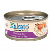 Kakato卡格全營養貓罐頭 - 雞肉及牛肉 70g