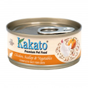 Kakato卡格全營養貓罐頭 - 雞及扇貝及蔬菜 70g