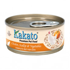 Kakato卡格全營養貓罐頭 - 雞及扇貝及蔬菜 70g