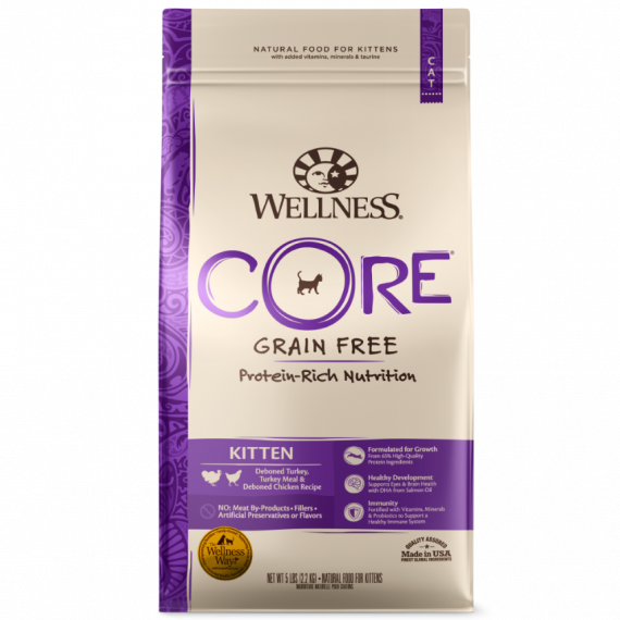Wellness Core 無穀物 幼貓 貓糧- 5磅 (紫邊)