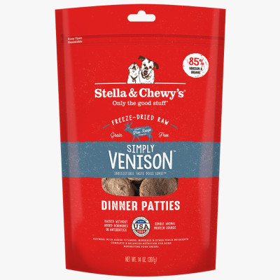 Stella & Chewy's Dinner Patties 凍乾狗糧脫水肉餅 -  單一蛋白 鹿肉配方 14oz