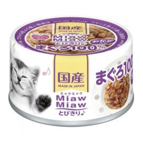 日本Miaw Miaw貓罐頭 - 吞拿魚+鰹魚 (60g) MT4