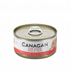 Canagan 原之選 ~ 無穀物 雞肉伴鮮蝦 貓罐 75g #WN75
