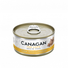 Canagan 原之選 ~ 無穀物 雞肉伴吞拿魚 貓罐 75g #WU75