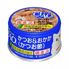 CIAO貓罐頭 85g - 鰹魚+木魚片(鰹魚節)(A-10)