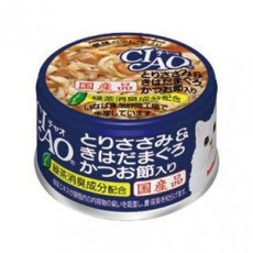 CIAO貓罐頭 85g - 雞肉+黃鰭吞拿魚+鰹魚節(A-15)